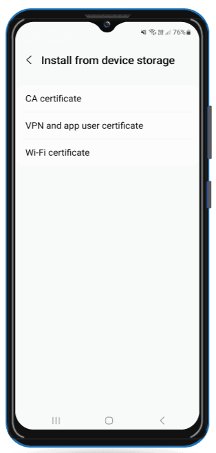 Install From Device Storage