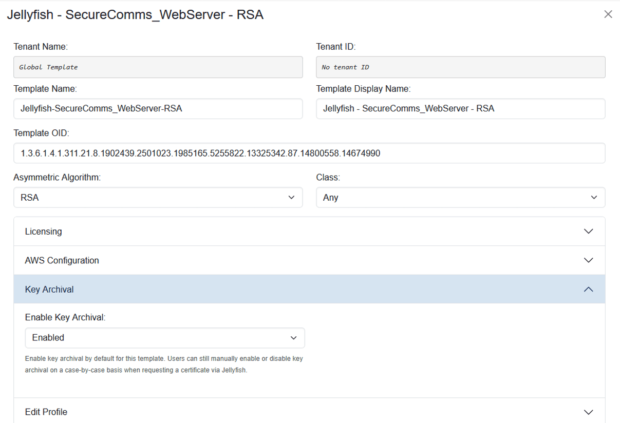 Jellyfish SecureComms Webserver Image 