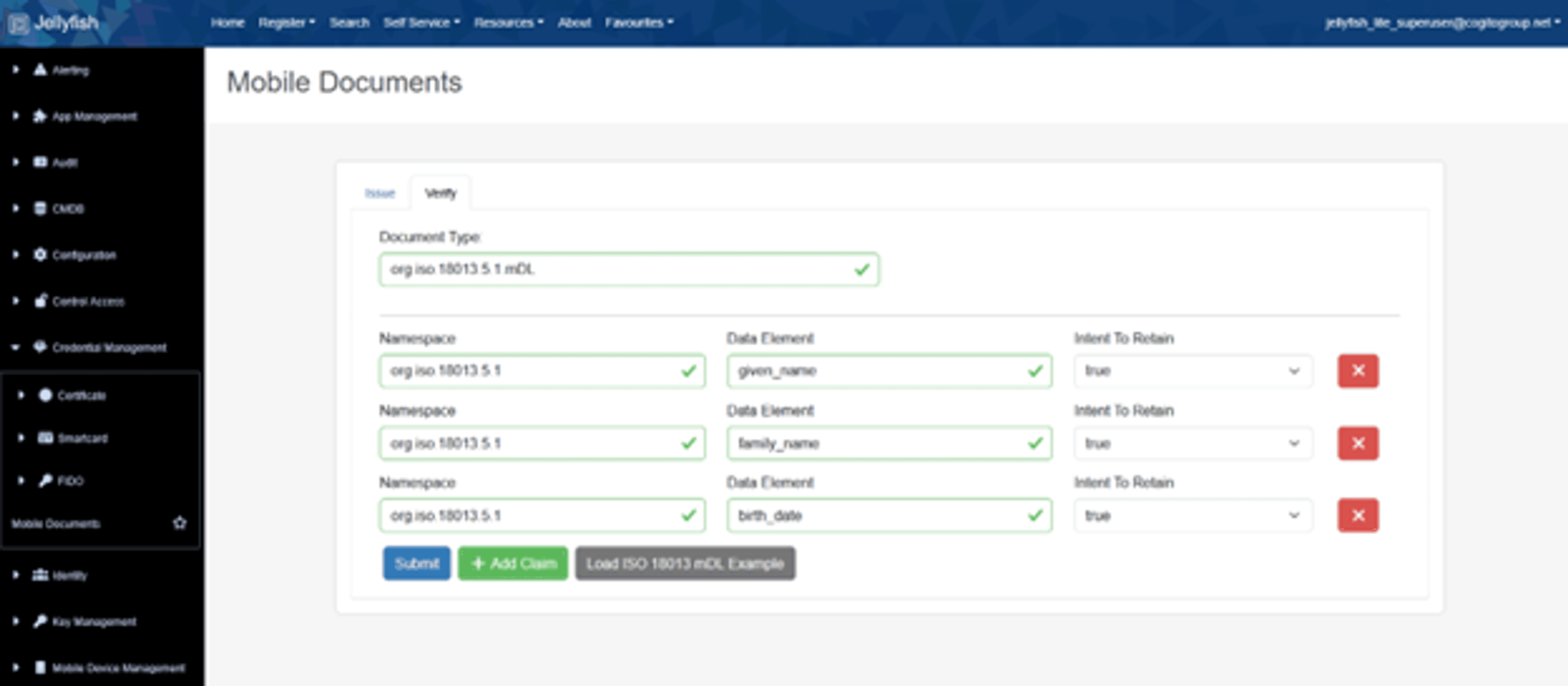 Selecting claims to verify image